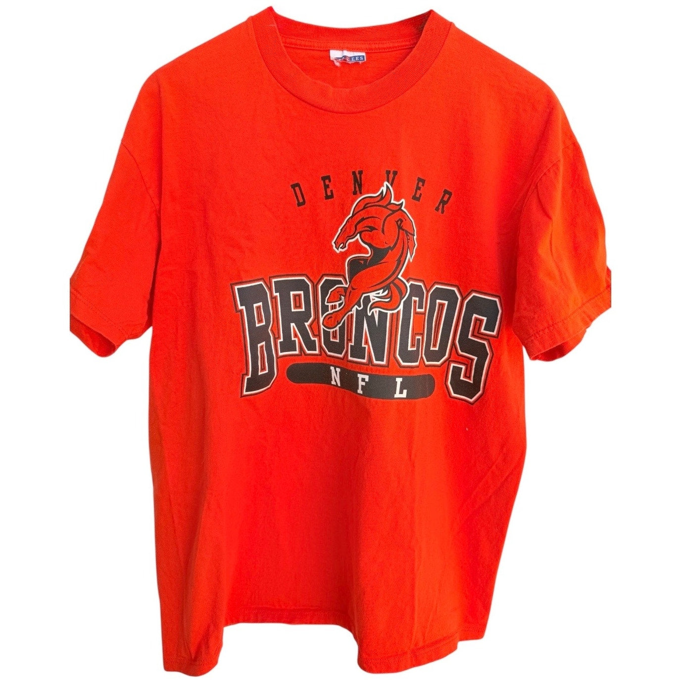 Denver Broncos NFL Graphic T-Shirt Orange Large