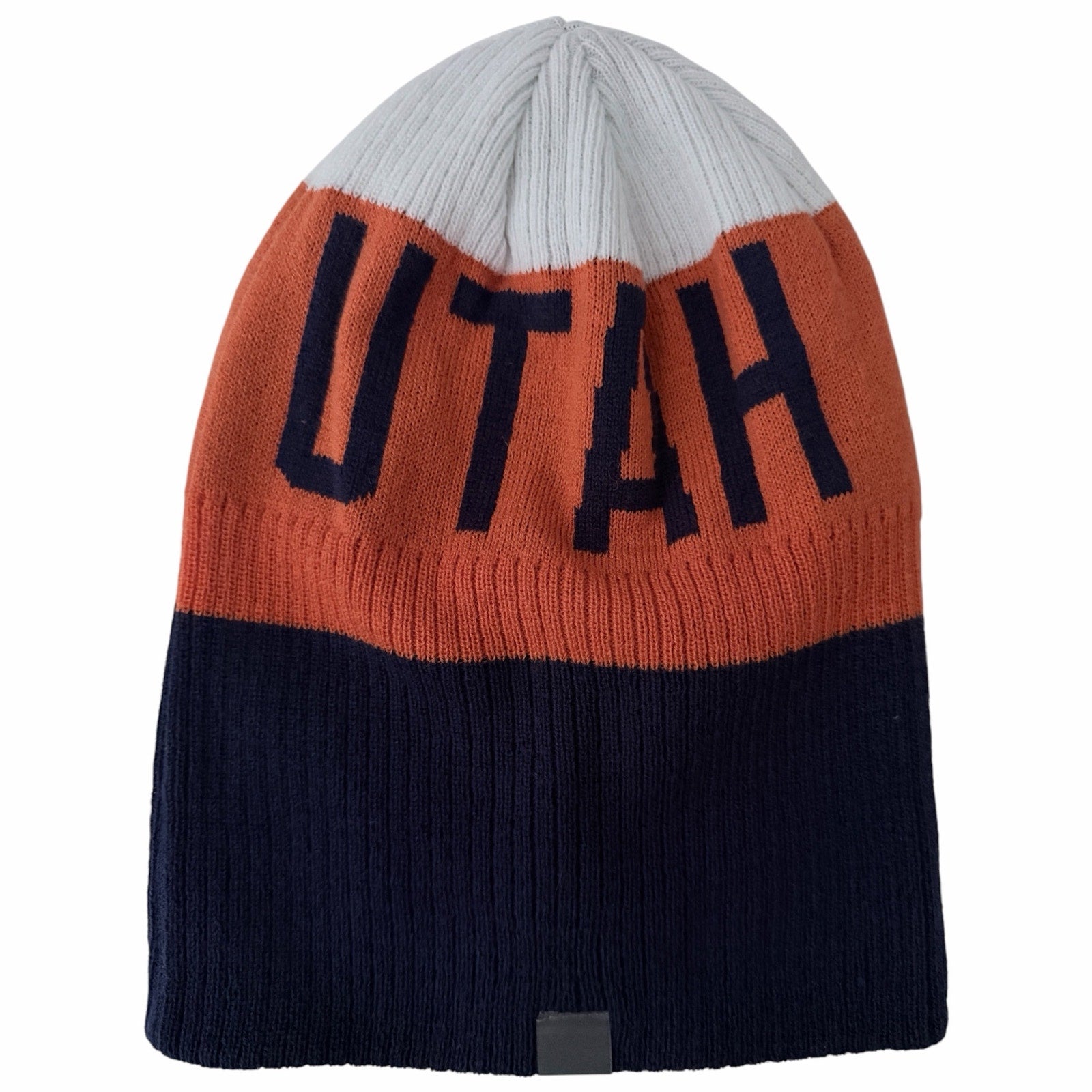 Utah Hockey Club Knit Beanie Orange Navy White One Size
