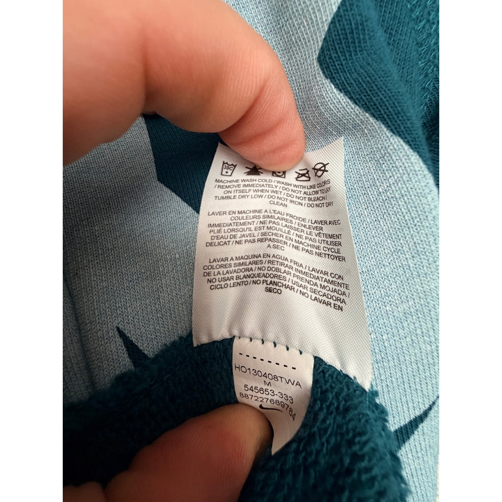Nike Big Logo Hoodie Womens Medium Teal