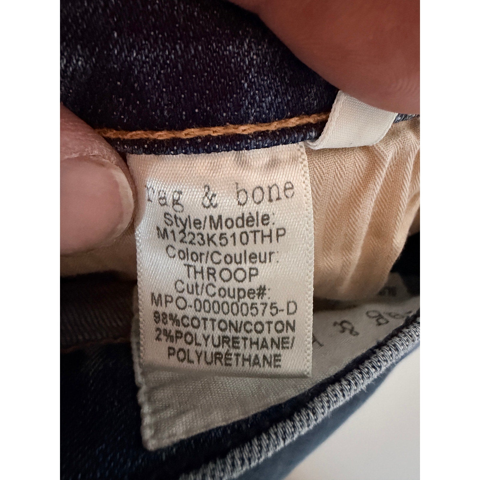 Rag & Bone Slim Fit Jeans Mens 32 Blue Denim Straight Leg Pants