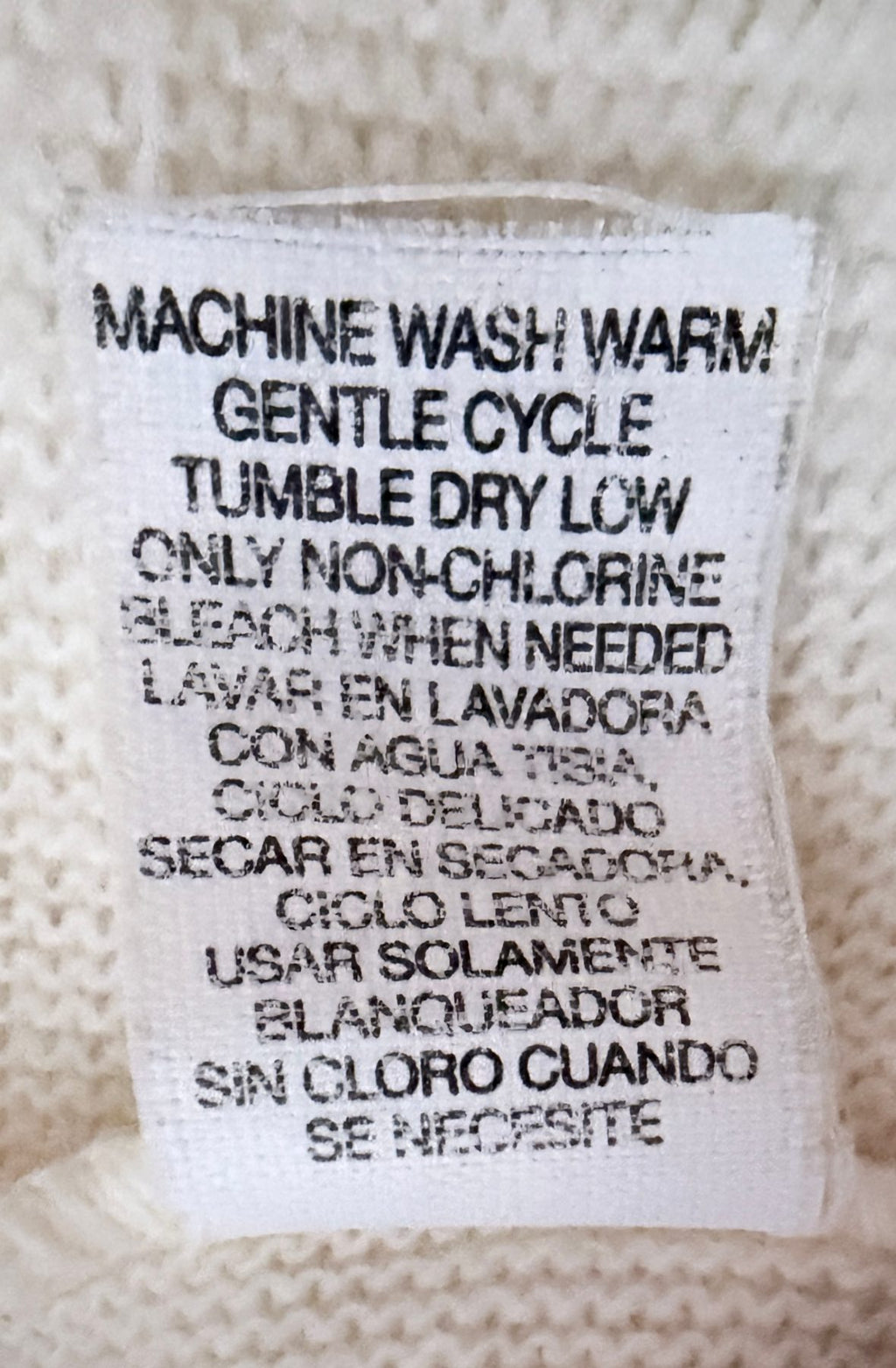IZOD Men's White Cable-Knit Mock Neck Striped Sweater — view 6