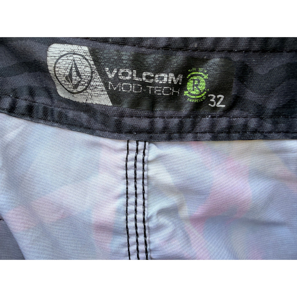 Volcom Mod Tech Board Shorts Mens 32 Multicolor Surf Swim Stretch