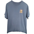 Aqua East Surf Shop Mens Large Blue Graphic T Shirt Skull Florida Beach Cotton