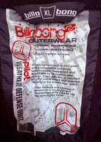Billabong Men's Purple Pilot Weather Defense Unit Jacket — brand label