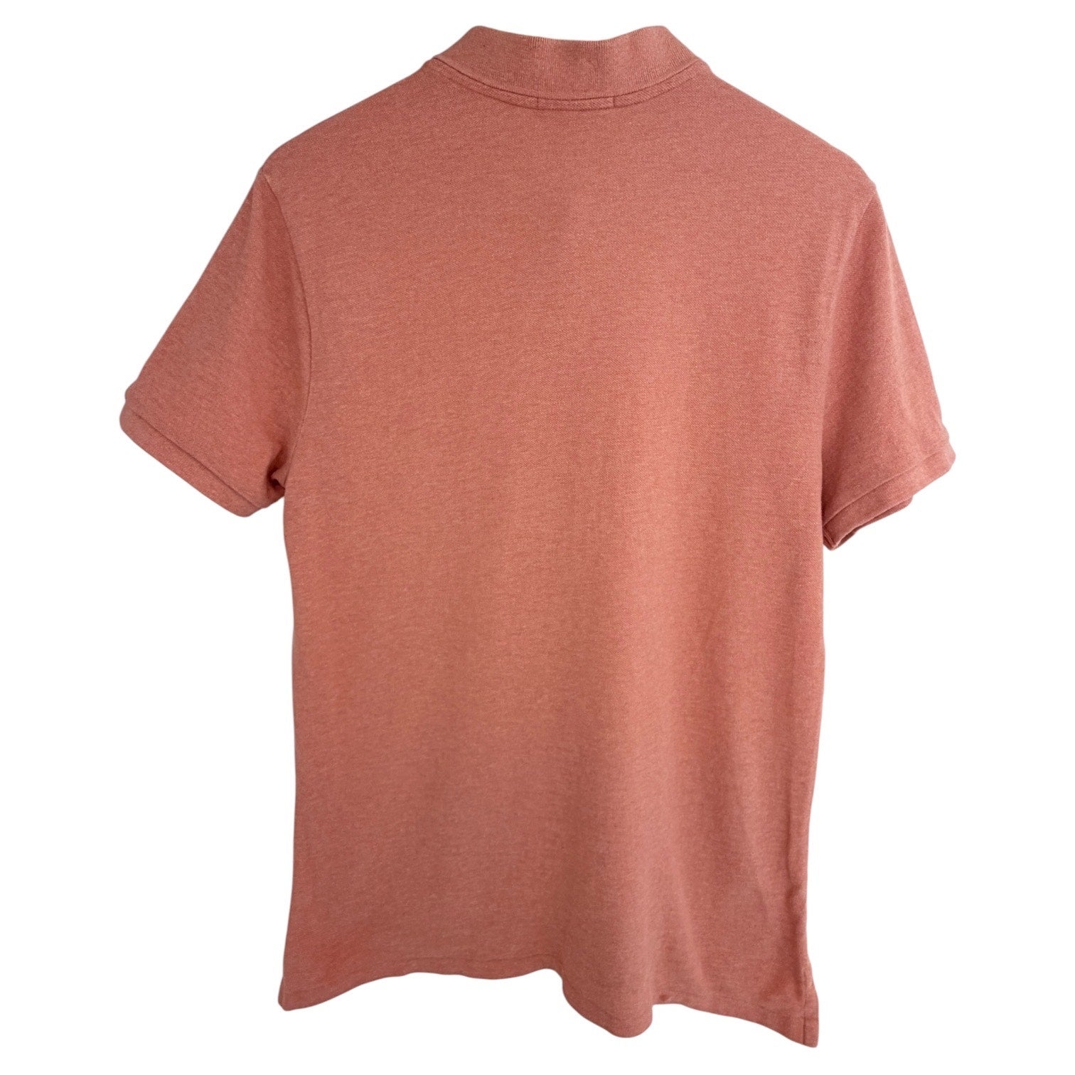 Polo Ralph Lauren Custom Slim Fit Polo Shirt Mens Large Salmon Pink Pony Logo