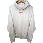 Lonely Ghost White Red Embroidered Logo Hoodie Unisex XL