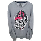 Gameday Social Men's Gray Georgia Bulldogs Sweatshirt — front view