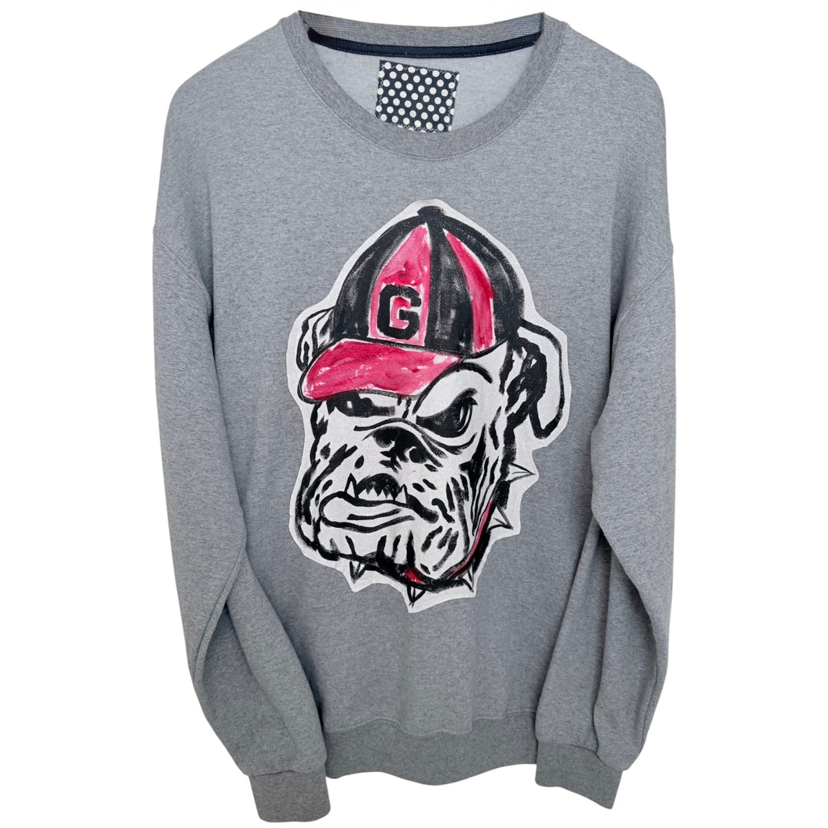 Gameday Social Men's Gray Georgia Bulldogs Sweatshirt — front view