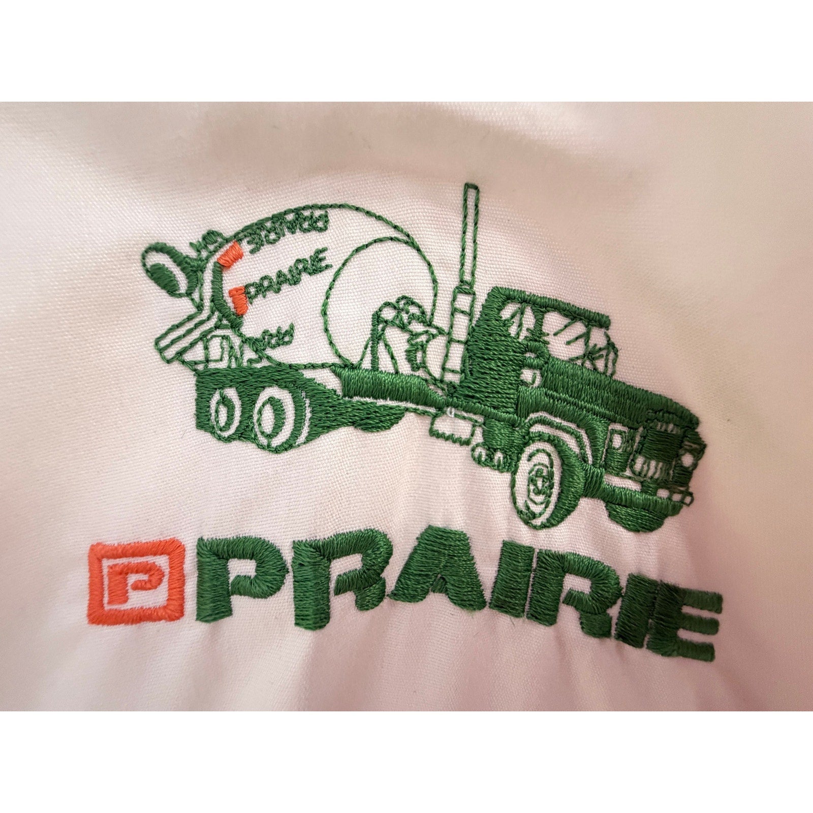 Midwest Prairie Concrete Mixer Truck Windbreaker Jacket Adult XL White - product photo 4