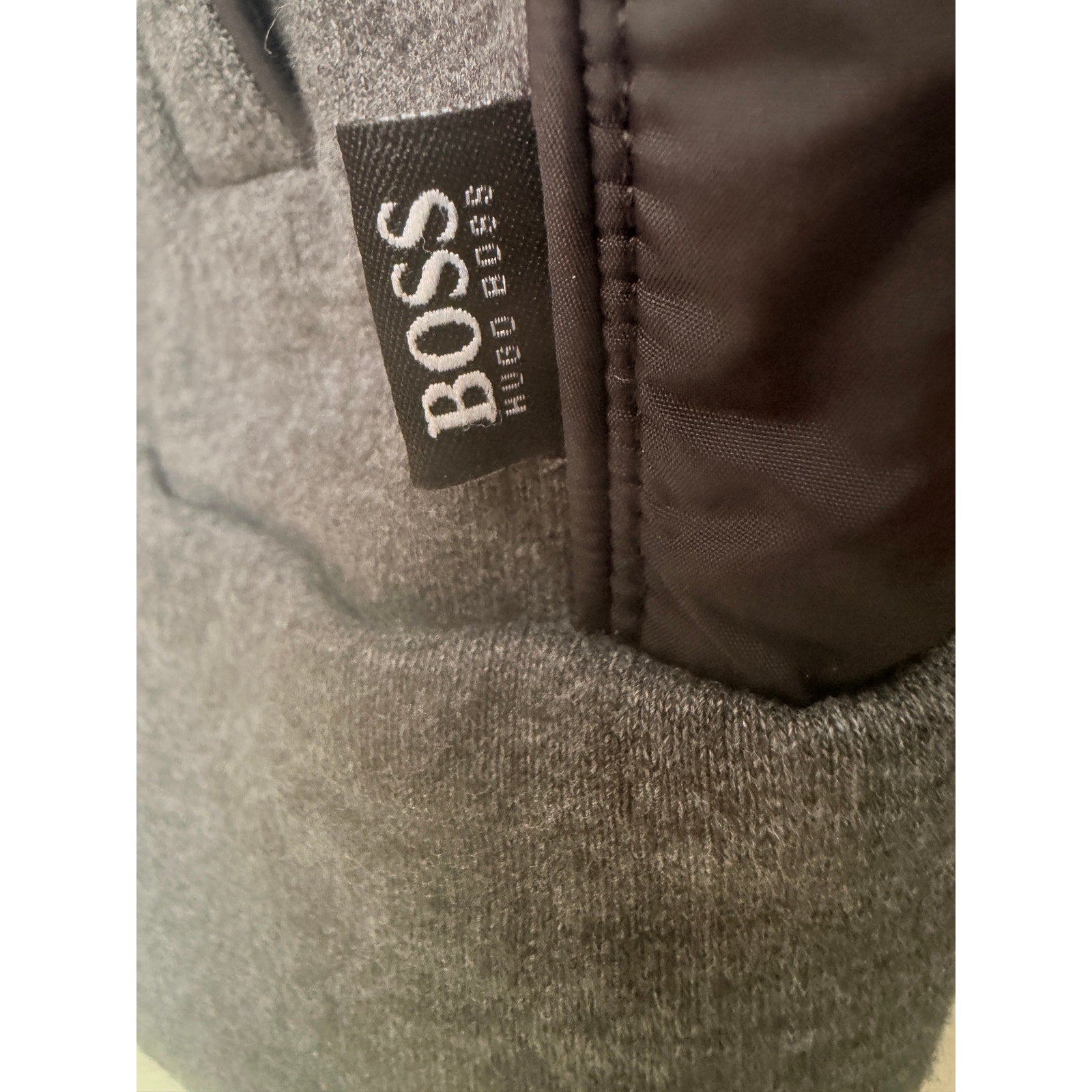 Hugo Boss Jacket Mens Medium Gray Full Zip Track Jacket Regular Fit Designer