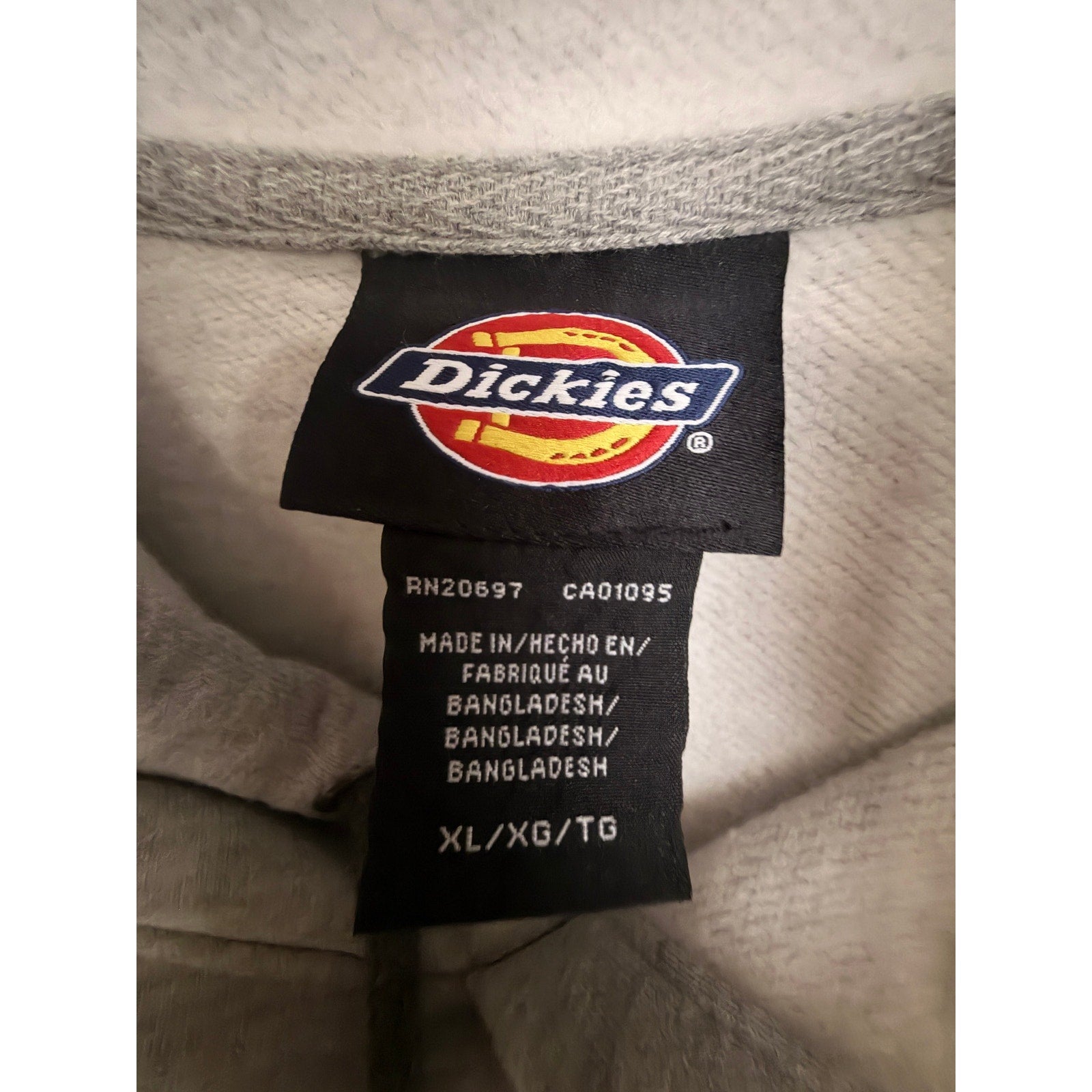 Dickies Hoodie Men's XL Gray Logo