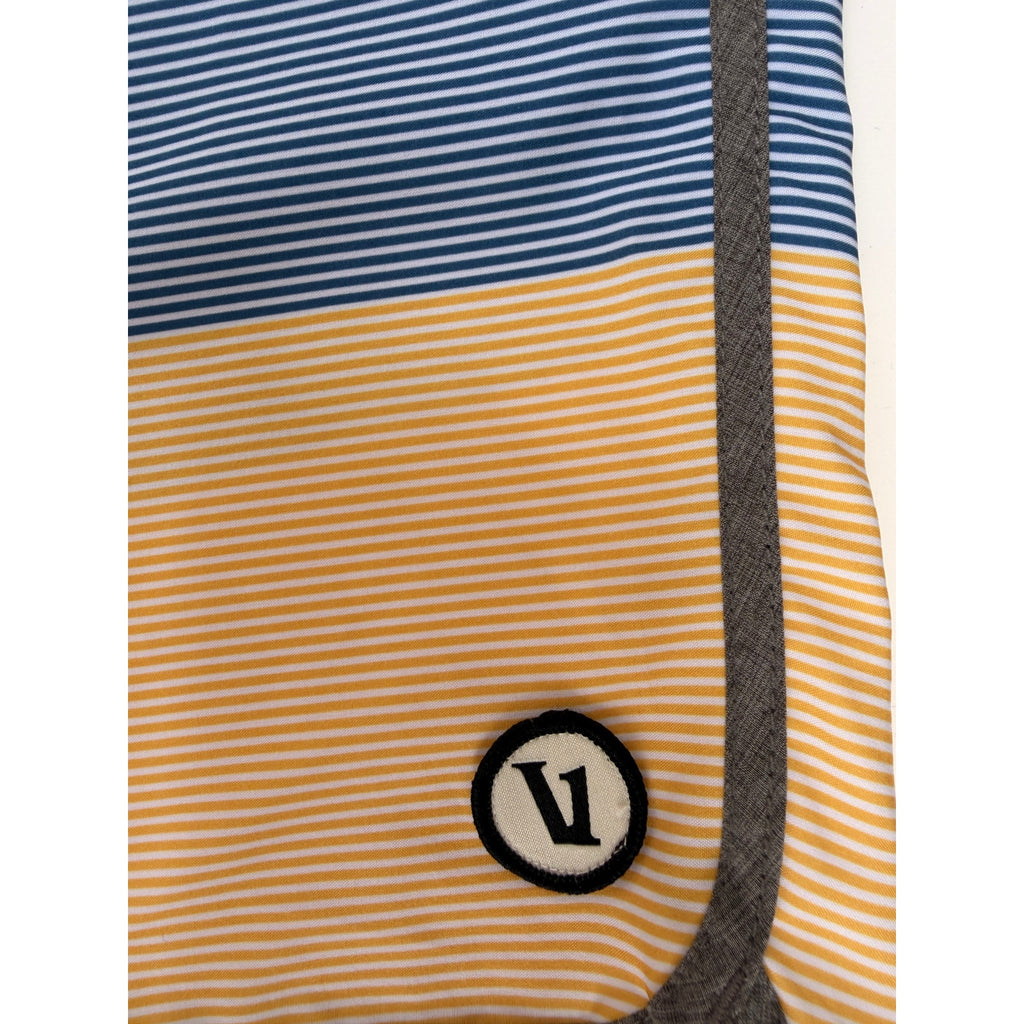 Vuori Board Shorts Mens 33 Multicolor Stripe Performance Swim Shorts