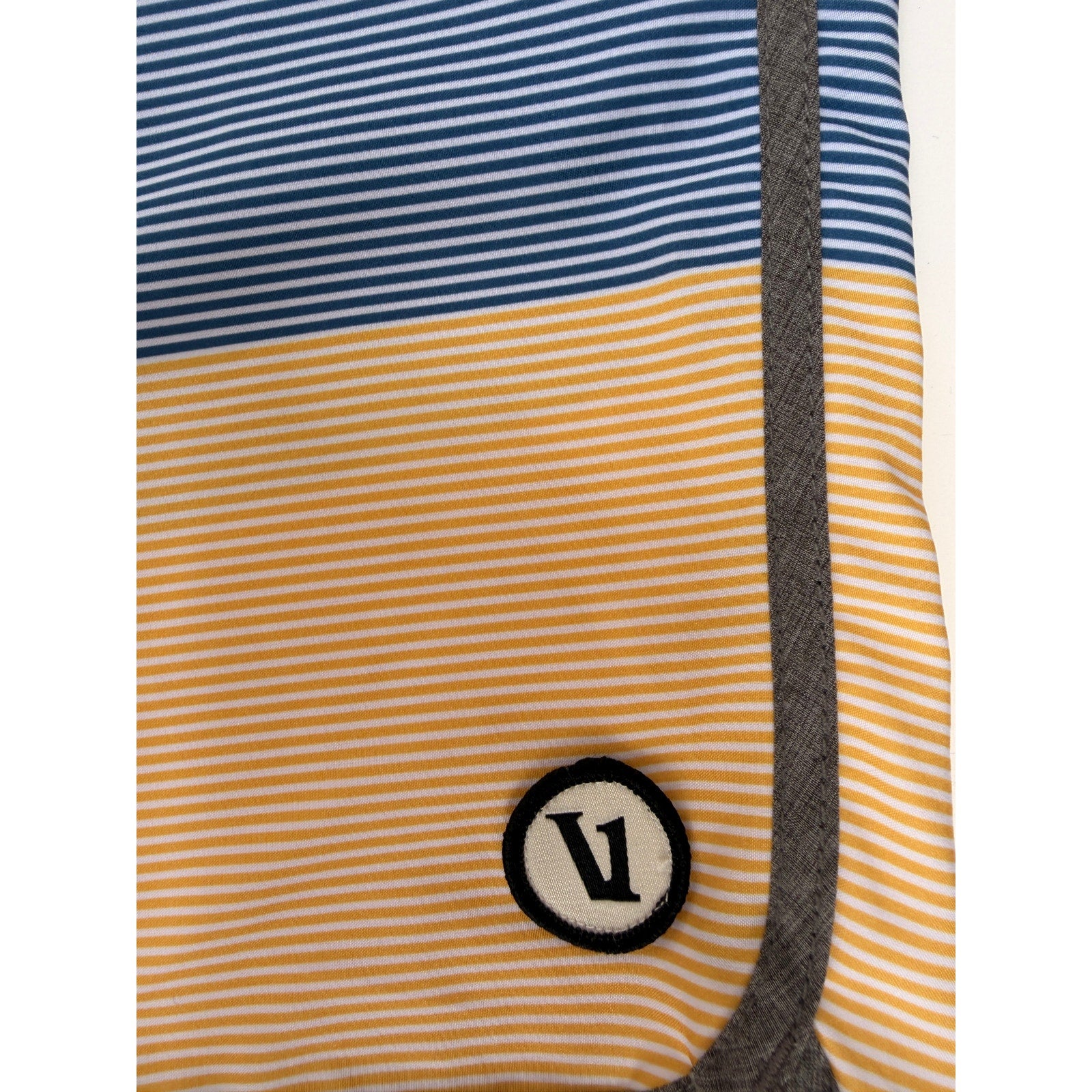 Vuori Board Shorts Mens 33 Multicolor Stripe Performance Swim Shorts