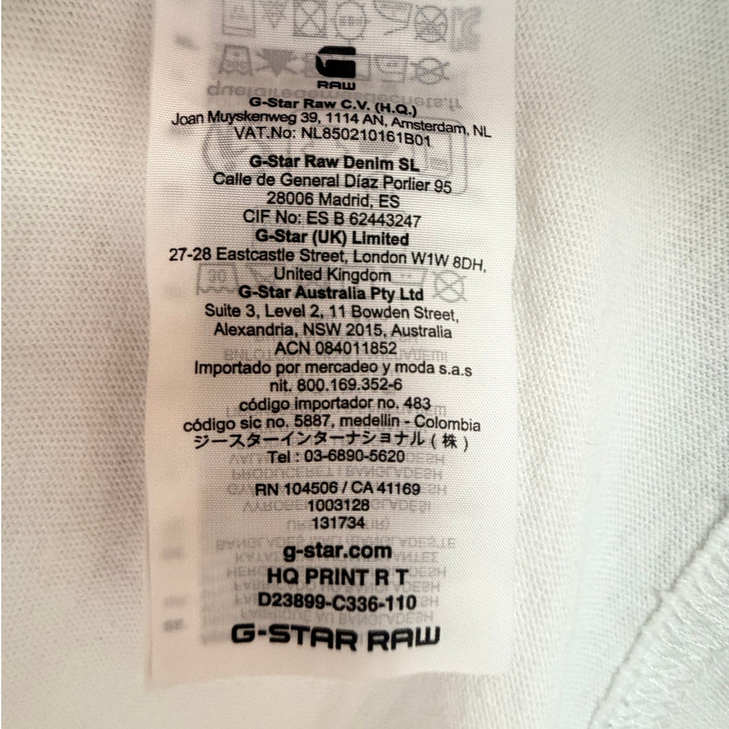 G-Star RAW Men's HQ Print Graphic T-Shirt 2XL White - product photo 7