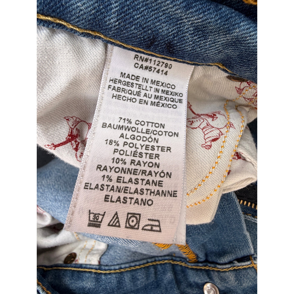 True Religion Jeans Mens 36 Blue Skinny Stretch Denim Pants