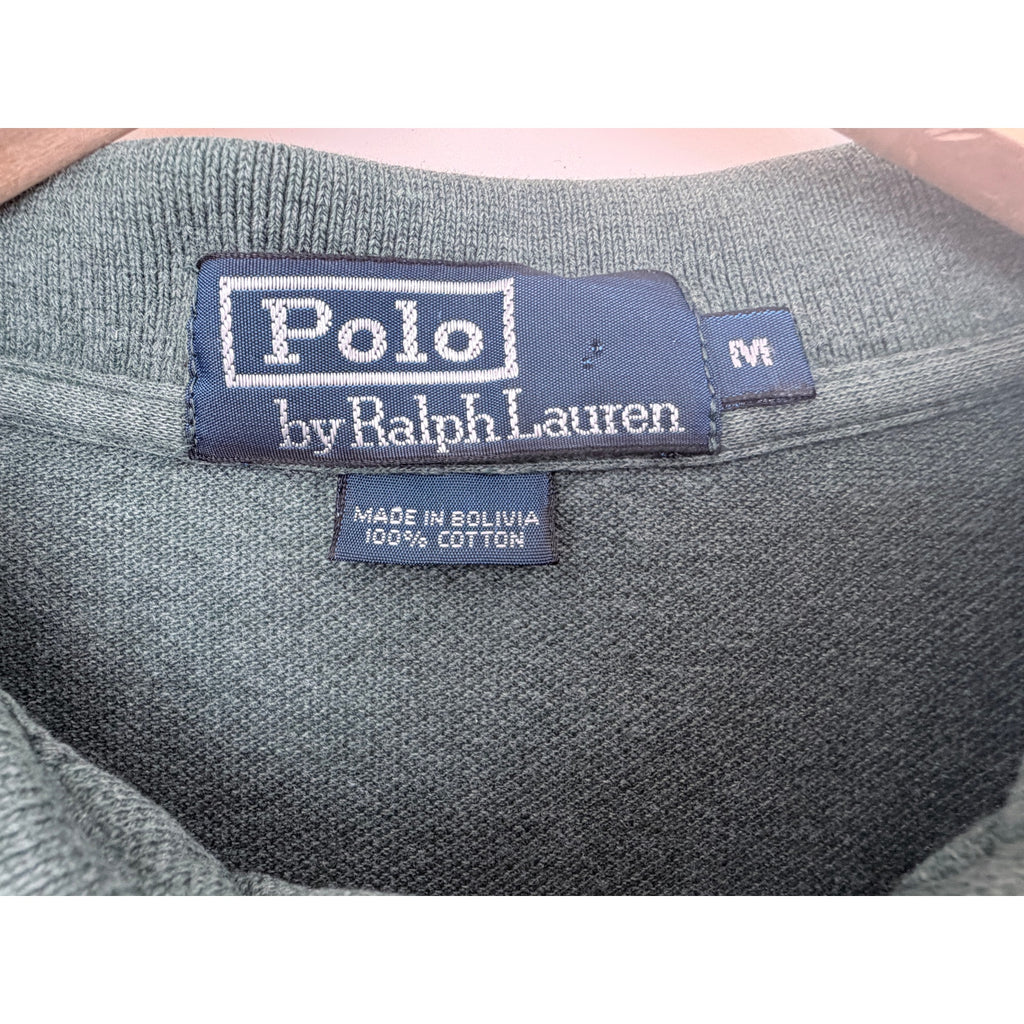 Polo Ralph Lauren Polo Shirt Mens Medium Green Heather Pony Logo Short Sleeve