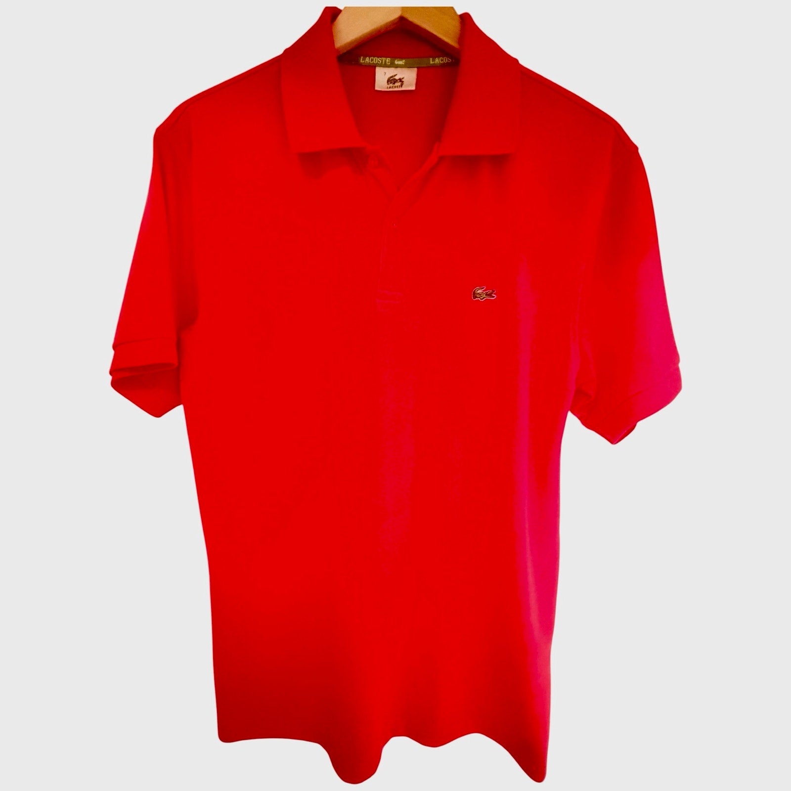 Lacoste Mens XXL Red Stretch Polo Shirt Size 7