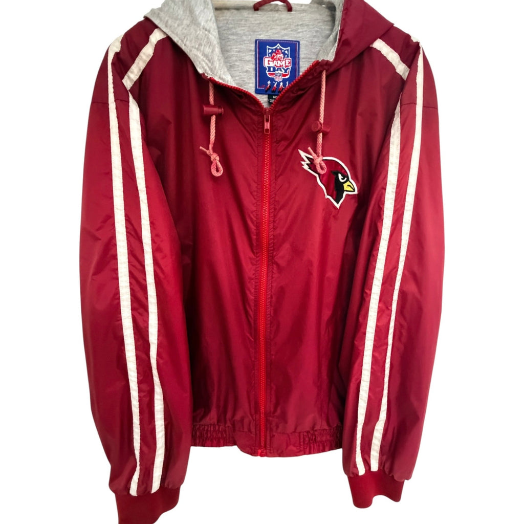 Arizona Cardinals NFL Game Day Fans Gear Hooded Windbreaker Jacket