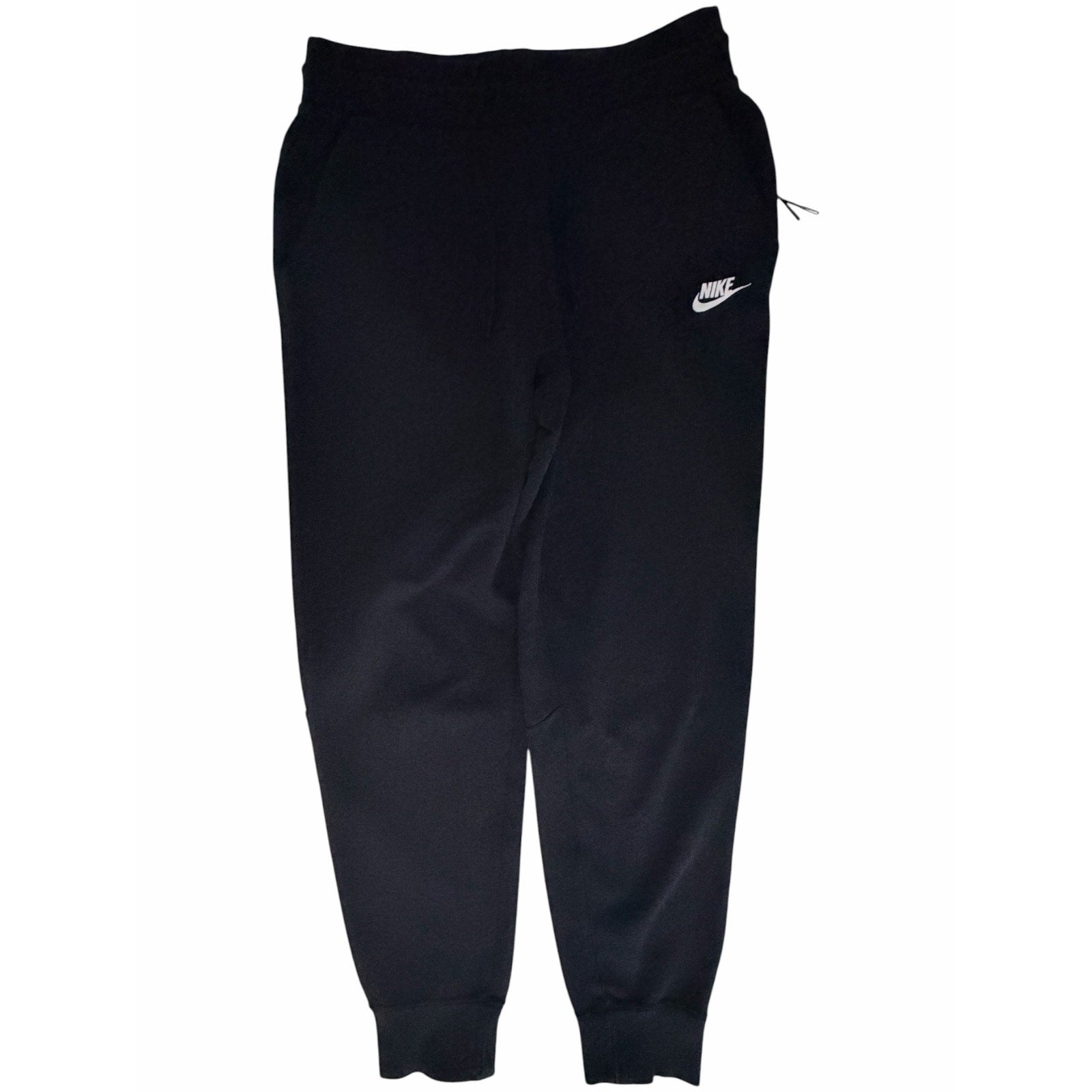 Nike Futura Logo Fleece Jogger Sweatpants Men's Small Black Zip Pocket
