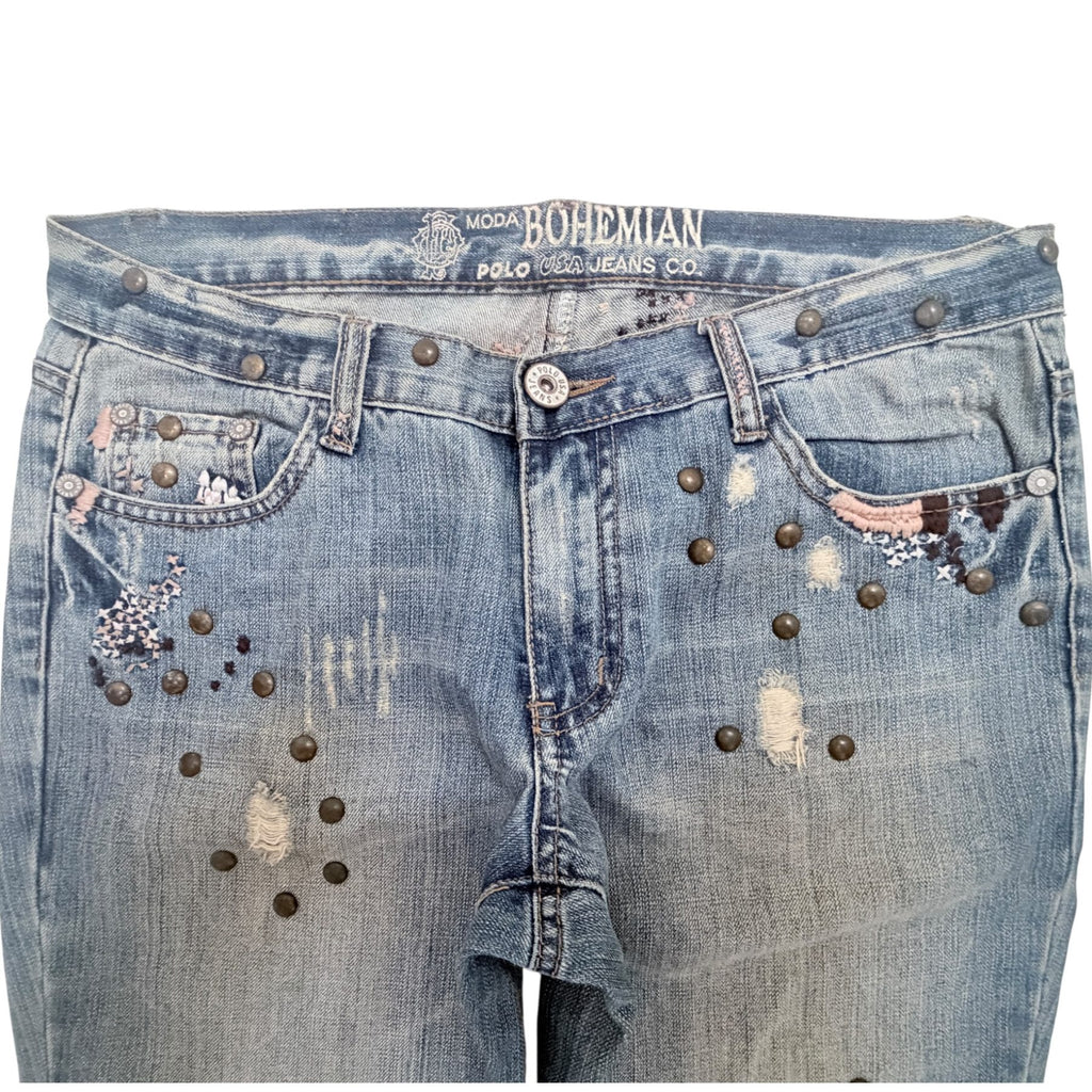 Moda Bohemian Women's Blue Jeans — view 5