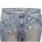 Moda Bohemian Women's Blue Jeans — view 5