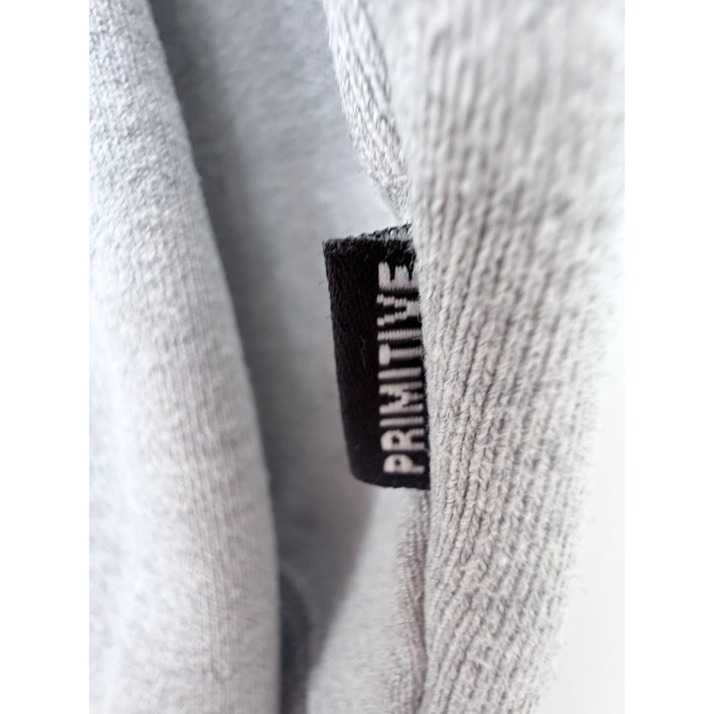 Primitive Skateboarding Hoodie Mens XL Gray Grim Reaper Yin Yang Pullover