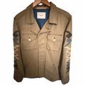 Maison Scotch Utility Jacket Women's Olive Embroidered Sleeves