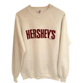 Vintage Hersheys Sweatshirt Mens XL White Crewneck USA Made Pullover