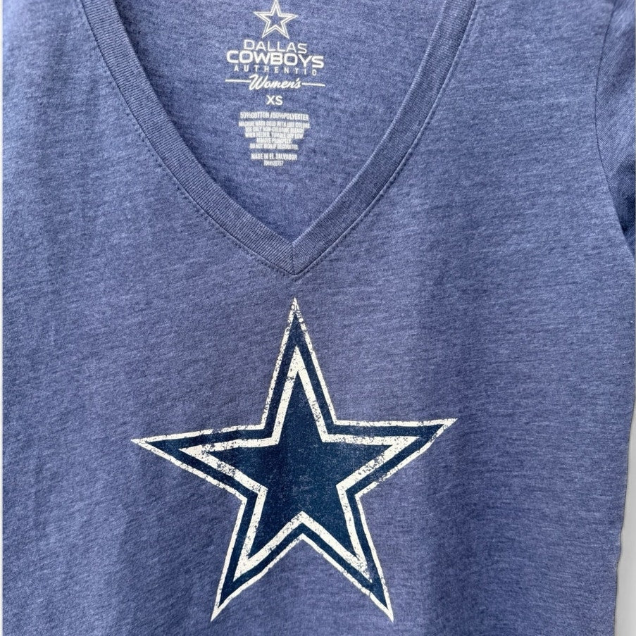 NFL Blue Tops Womens Dallas Cowboys modern top