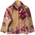 Carleen Anthropologie Womens Jacket XS Floral Wool Blend Snap Front USA Made