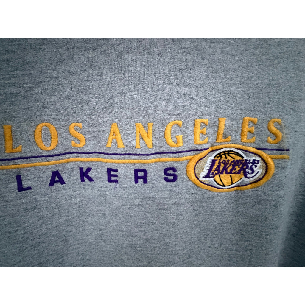 B&E Sport Los Angeles Lakers Embroidered Hoodie 2XL Gray - product photo 4