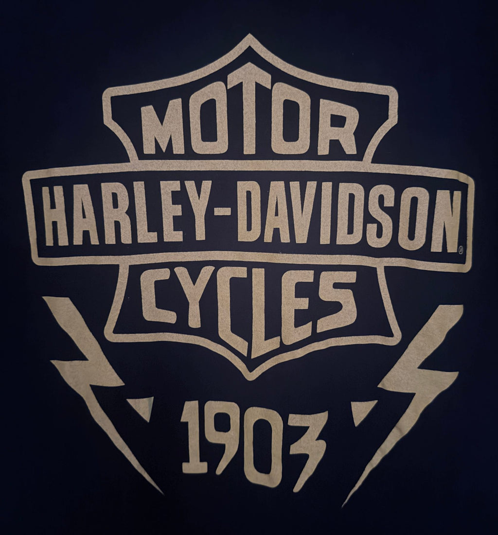 Harley-Davidson Men's Black Harley-Davidson Motorcycles Crewneck T-Shirt — view 4