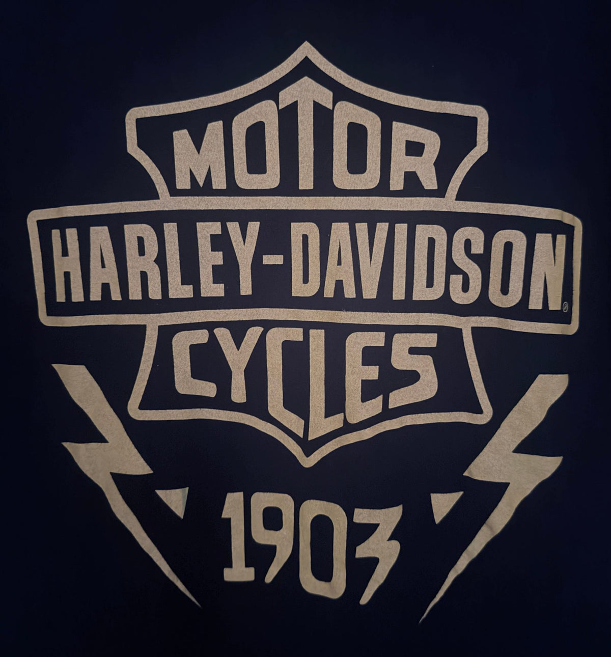 Harley-Davidson Men's Black Harley-Davidson Motorcycles Crewneck T-Shirt — view 4