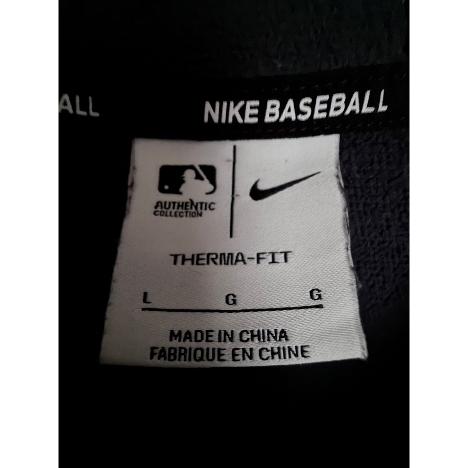 Nike Arizona Diamondbacks Therma FIT Full Zip Hooded Jacket Mens Large Black Red