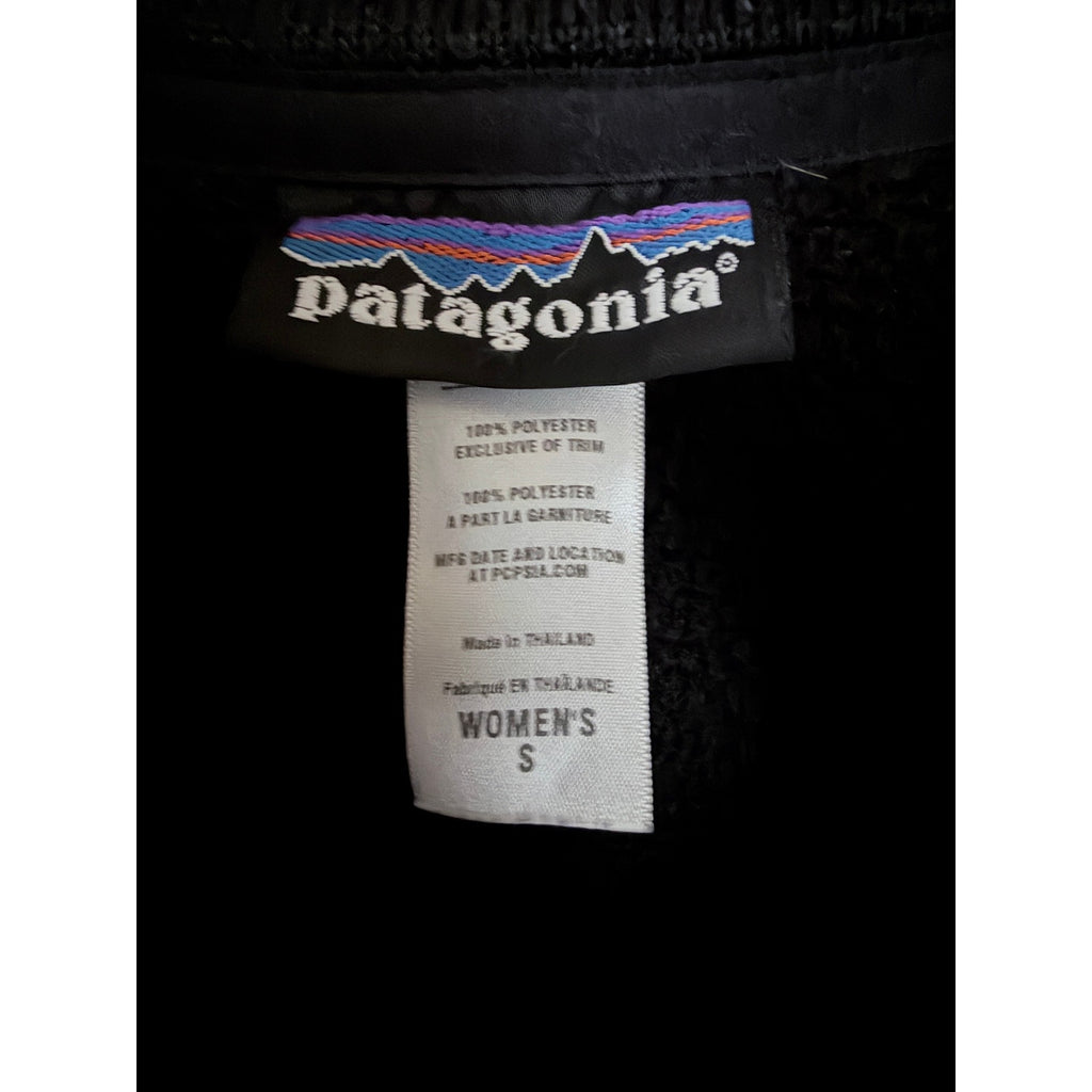 Patagonia Womens Small Black Zip Performance Fleece Jacket Lightweight Outdoor