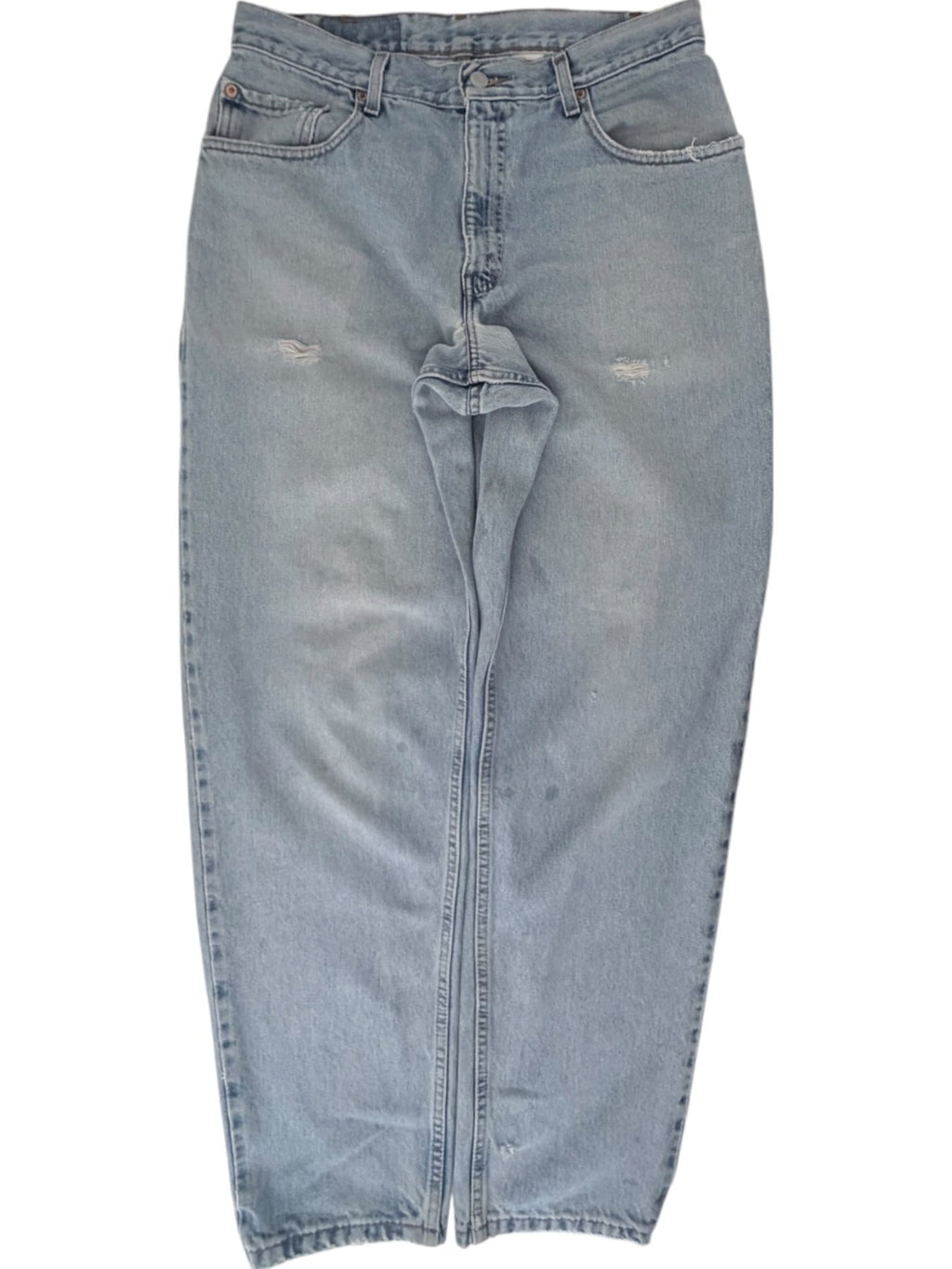 Levi's Men's Light Blue 560 Loose Fit Tapered Leg Jeans — front view