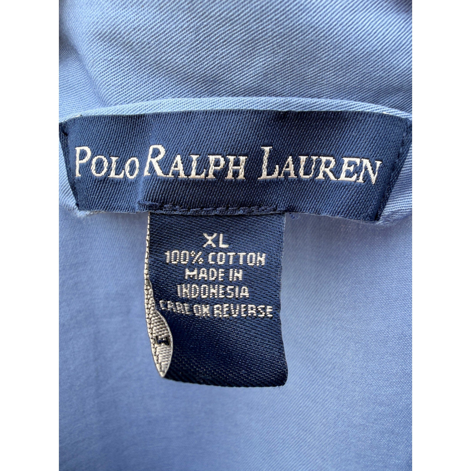 Polo Ralph Lauren Button Down Shirt Mens XL Blue Sleepwear Lounge Cotton