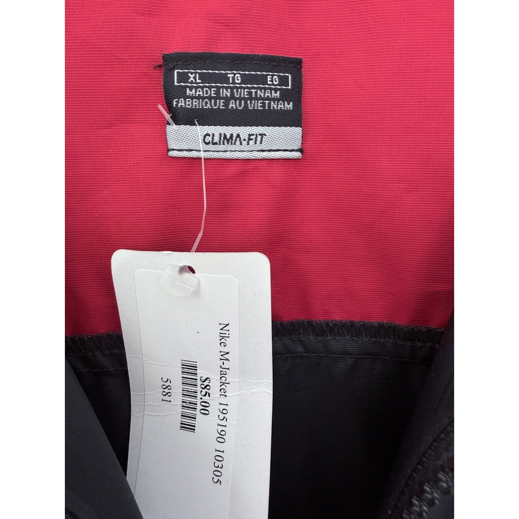 Nike Hoodie Mens XXL Black Full Zip Swoosh Sweatshirt