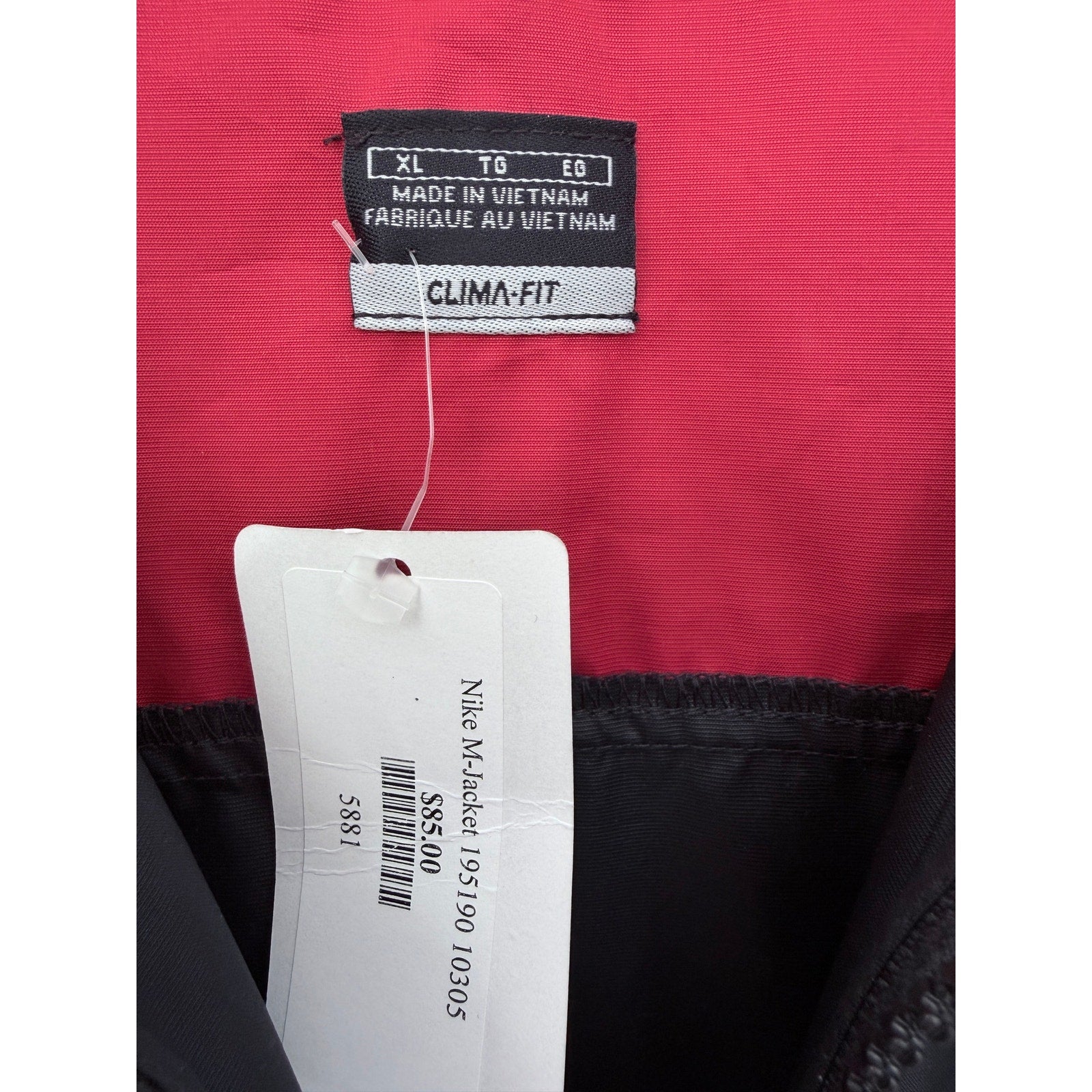 Nike Hoodie Mens XXL Black Full Zip Swoosh Sweatshirt