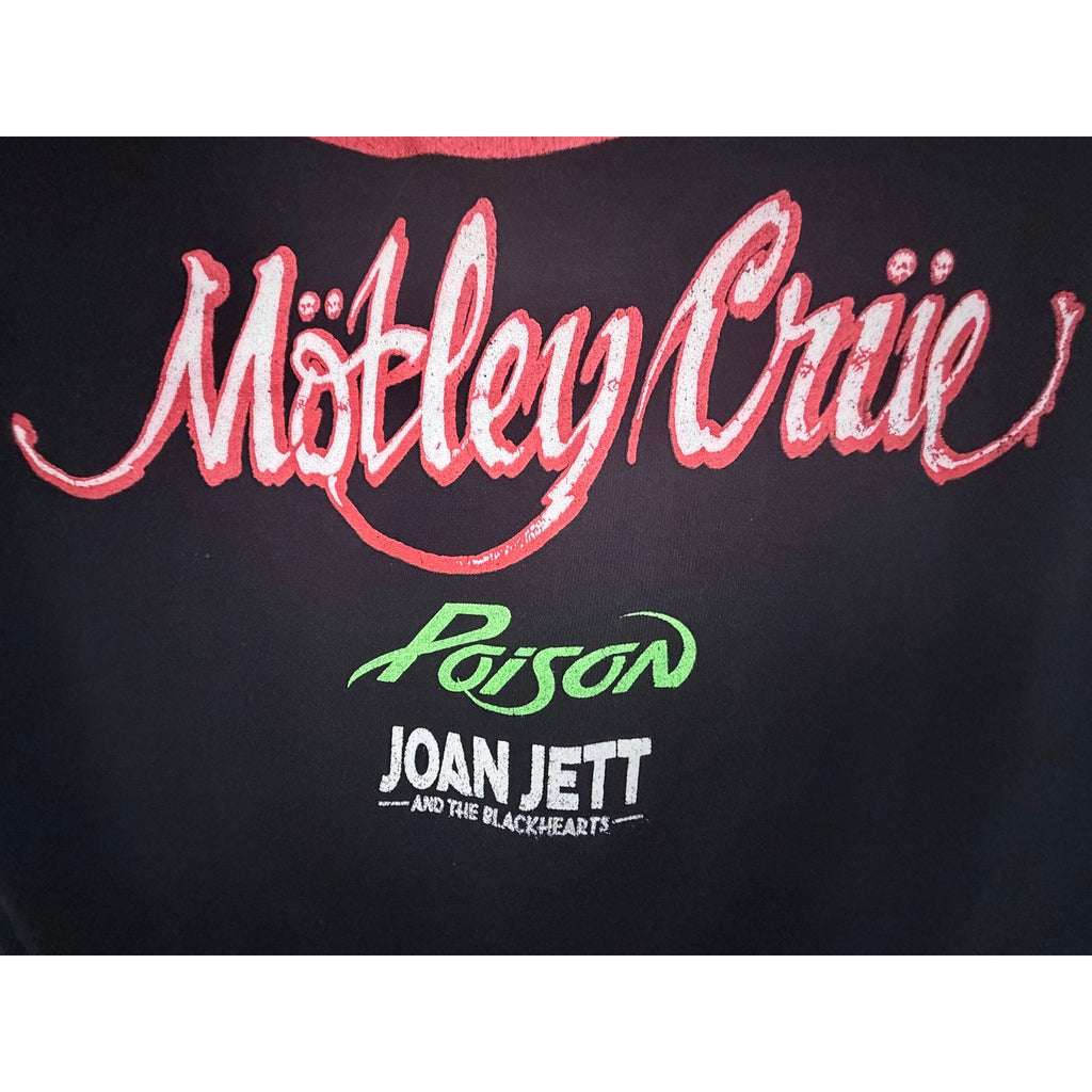 Def Leppard Motley Crue Stadium Tour 2022 T Shirt Mens XL Black Concert Tee