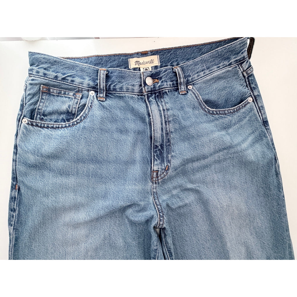 Madewell Superwide Leg Jeans Womens 29 Blue Denim