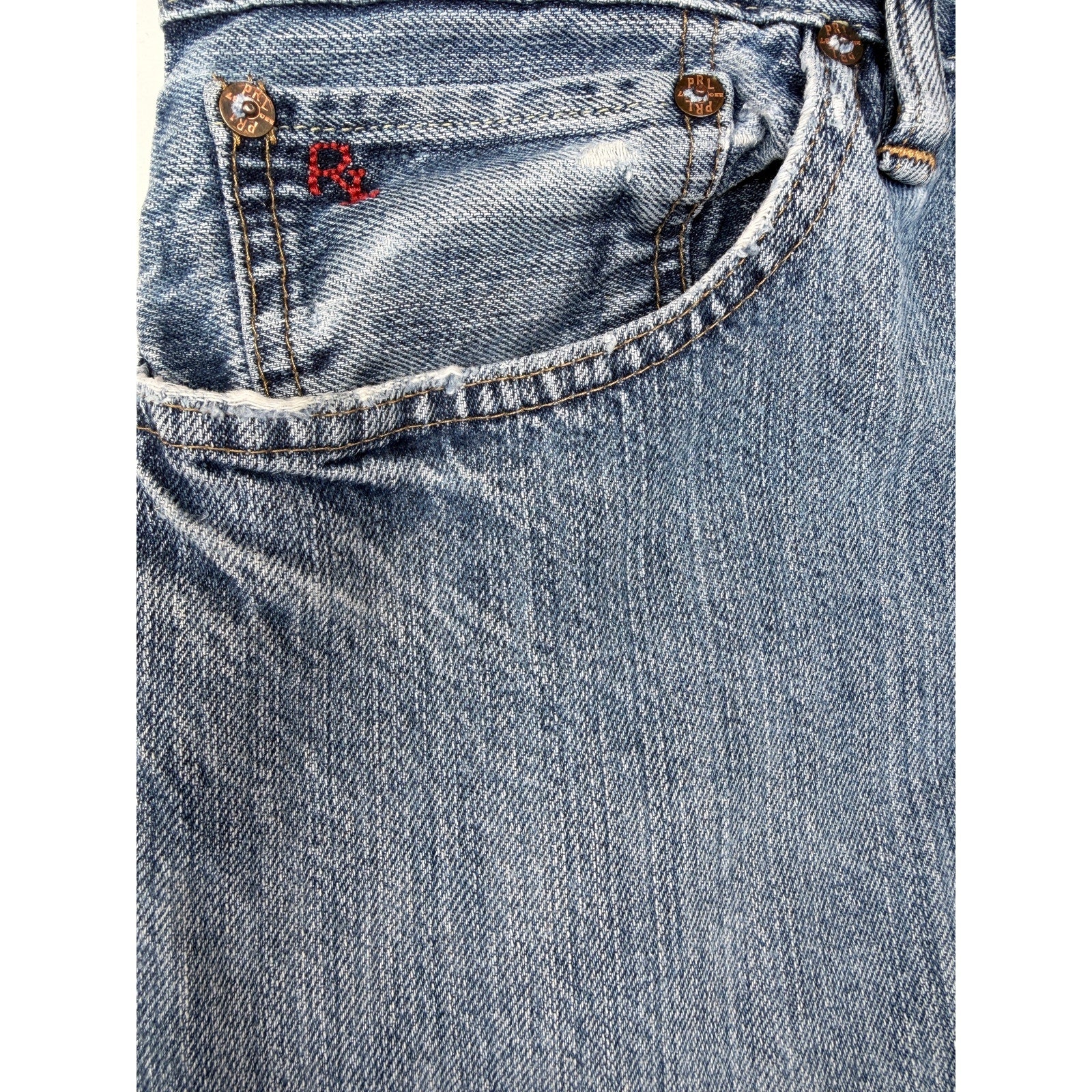 Polo Ralph Lauren Jeans Mens 34x30 Light Wash Straight Leg Denim Pants
