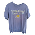 Harley Davidson Milwaukee WI T Shirt Mens Large Blue Motorcycle Biker Graphic T