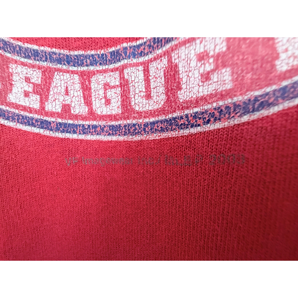 Chicago Cubs T Shirt Mens XL Red Distressed MLB Baseball Graphic Tee