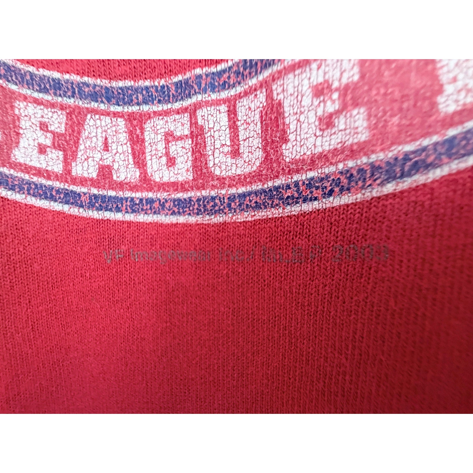 Chicago Cubs T Shirt Mens XL Red Distressed MLB Baseball Graphic Tee