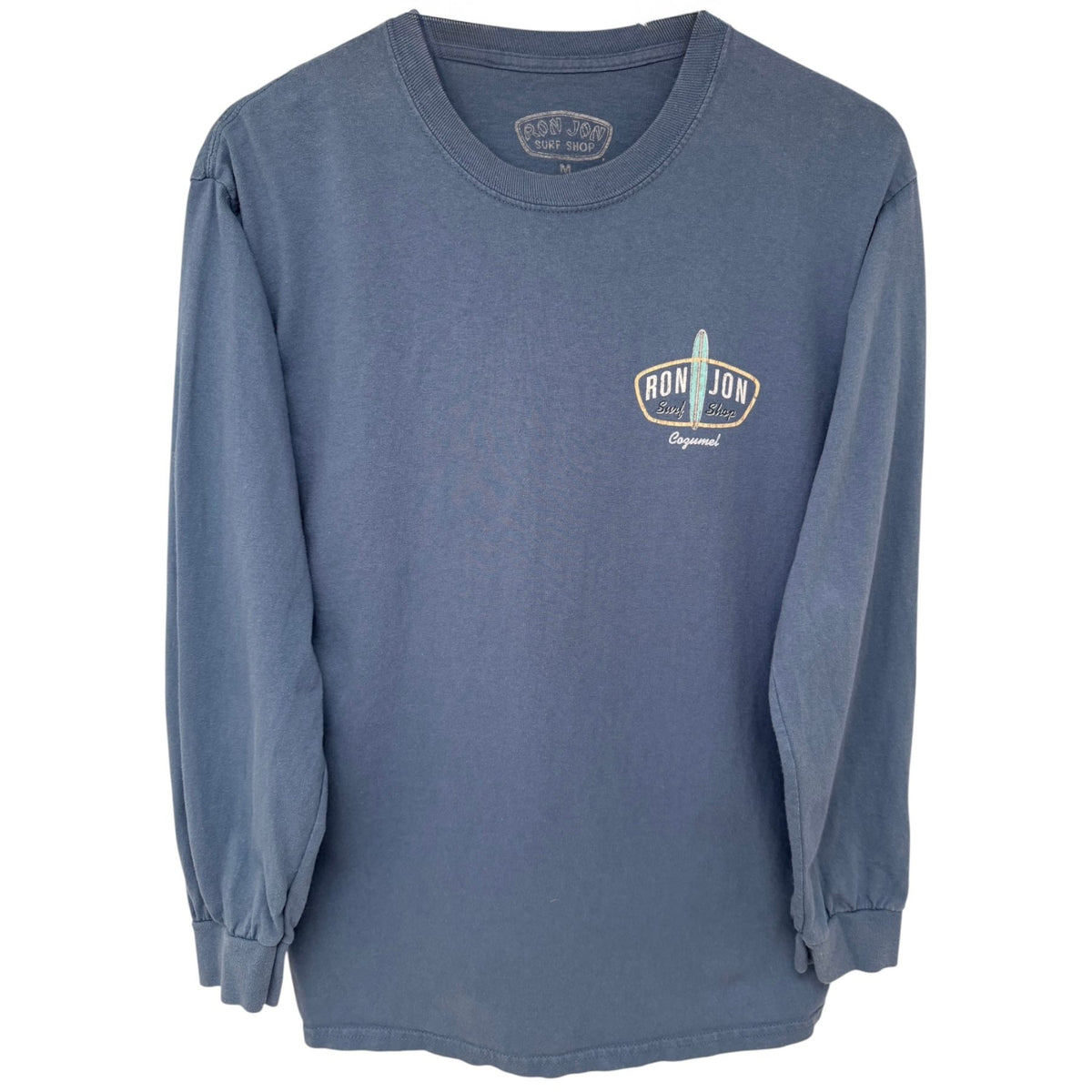Ron Jon Surf Shop Men's Blue Cozumel – It's all about the ride! T-Shirt — front view