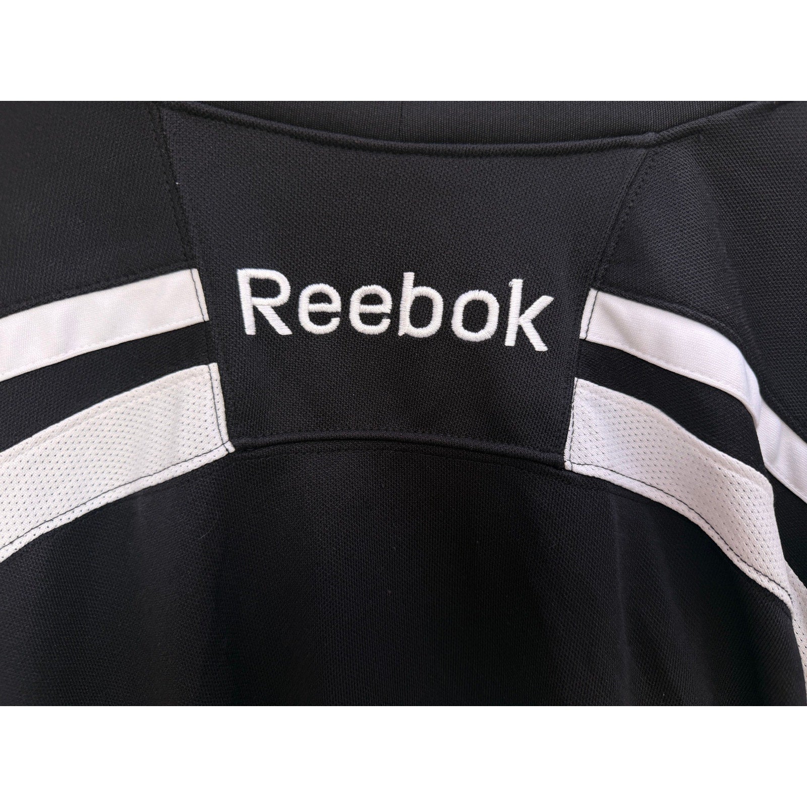 Reebok Goalie Jersey Mens XL Black White Hockey Long Sleeve Athletic Shirt