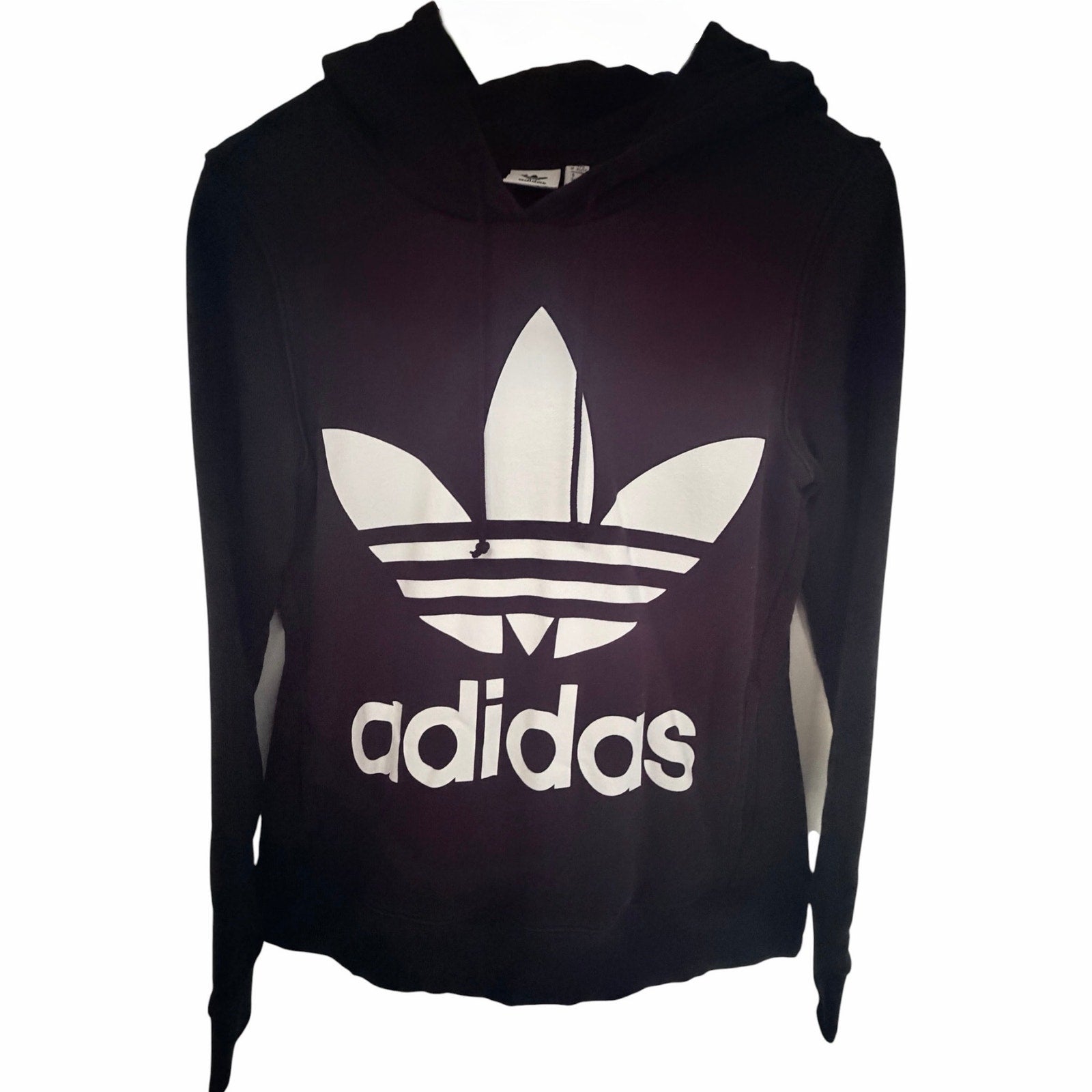 adidas Originals Womens XS Black Trefoil Hoodie