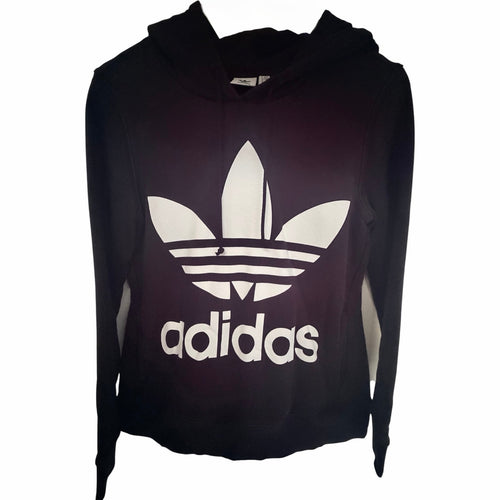 adidas Originals Womens XS Black Trefoil Hoodie