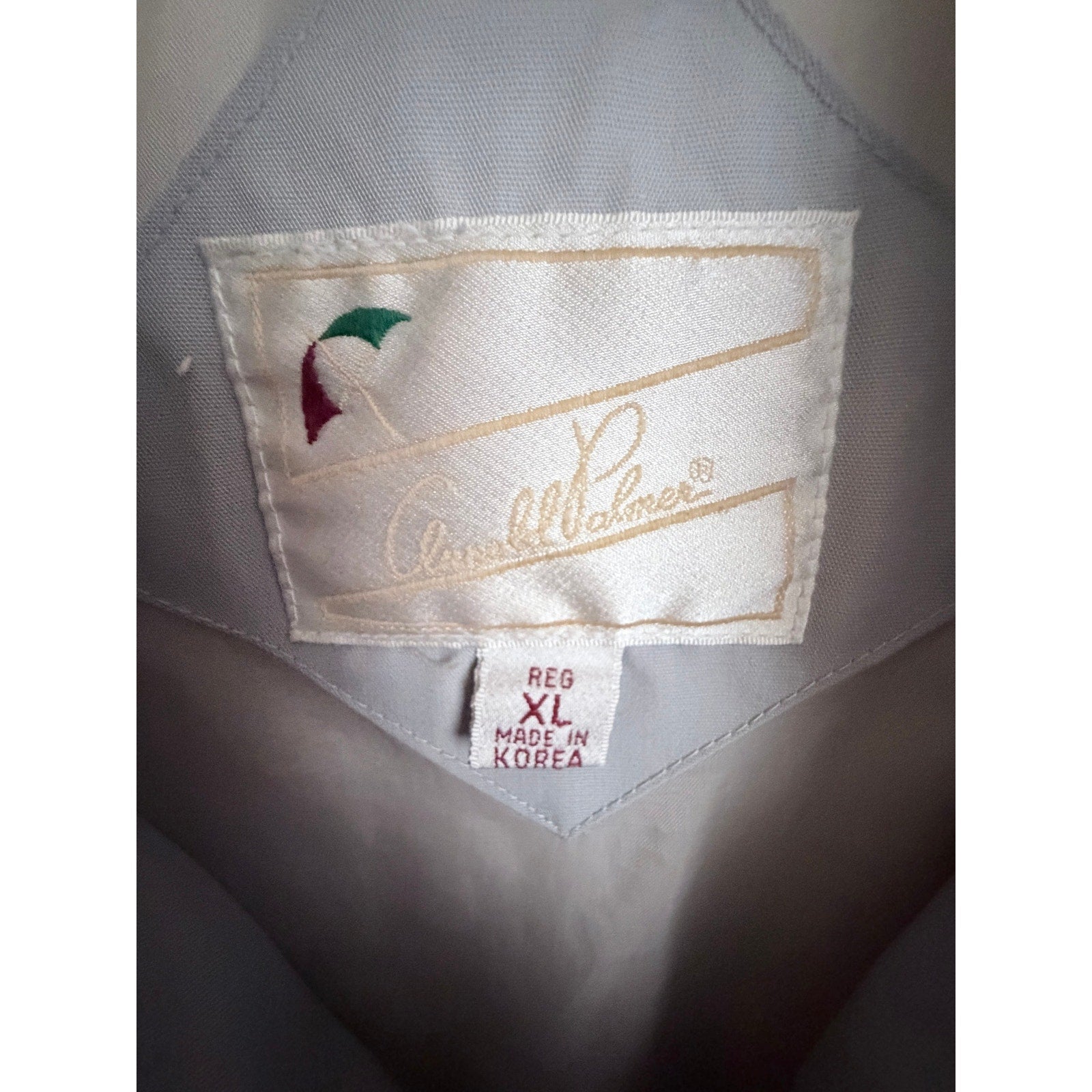 Arnold Palmer Mens Golf Windbreaker Jacket Gray Full Zip Lightweight XL